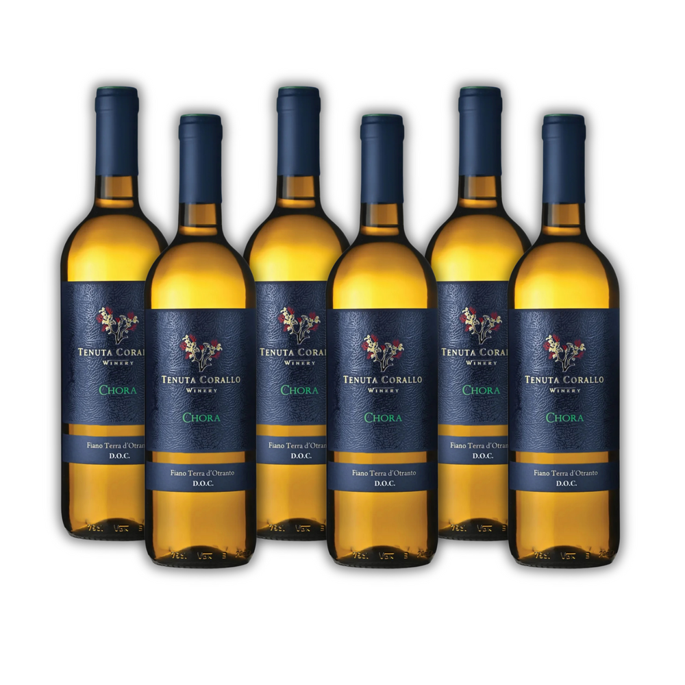 
                      
                        Cassa 6x CHORA Fiano Bianco DOC Terra d’Otranto
                      
                    