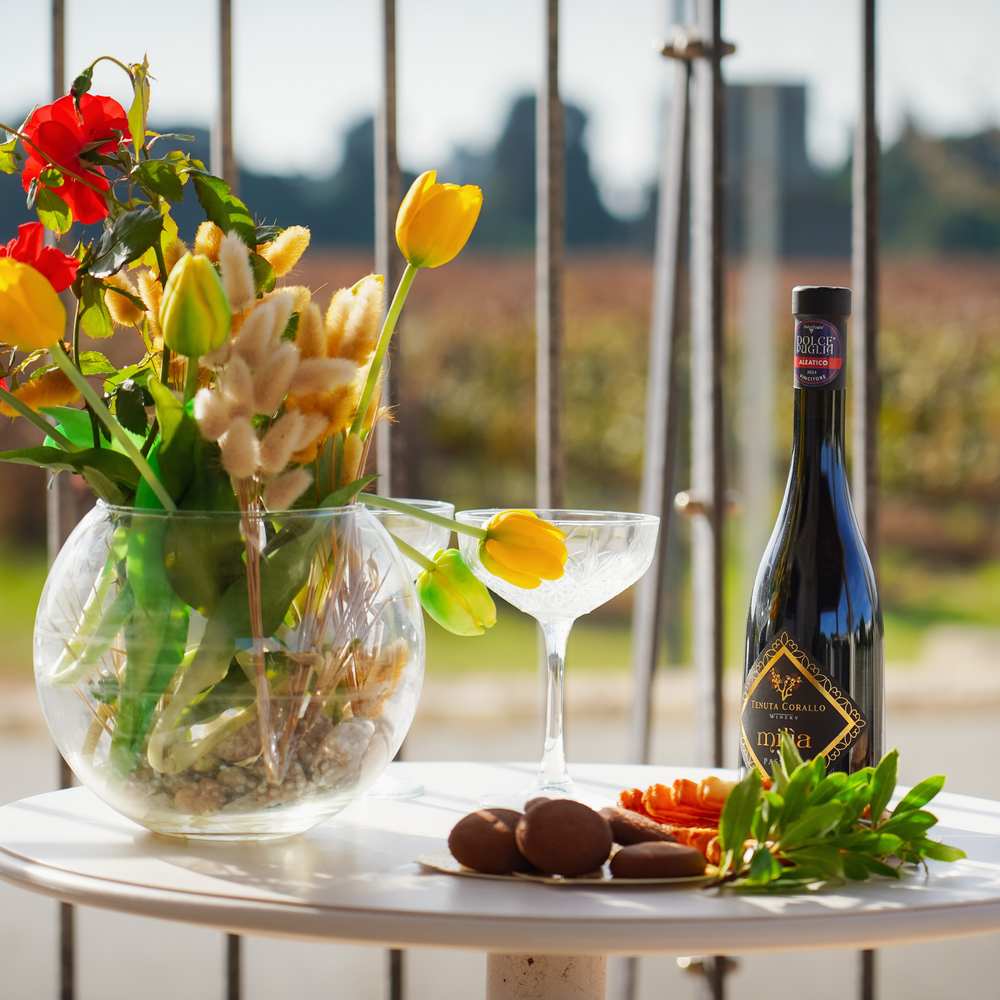 
                      
                        MILÌA Aleatico Passito Rosso IGT Salento 50cl
                      
                    