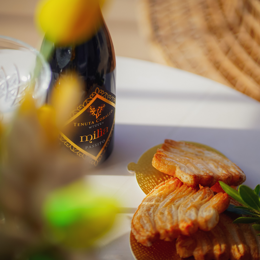 
                      
                        MILÌA Aleatico Passito Rosso IGT Salento 50cl
                      
                    